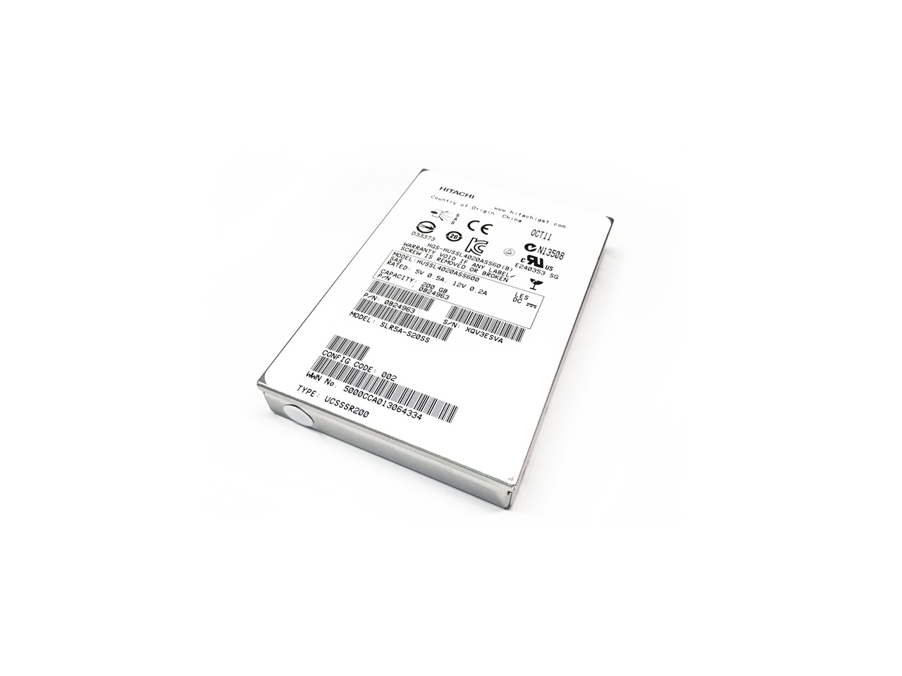 SAS SSD (IBM, HGST, 400 GB, SAS, 2.5", HUSML4040ASS600, 6 Gb/s 74y9524)