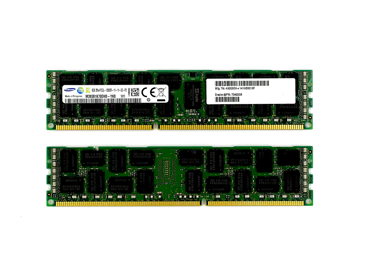 Оперативная память 8 GB REG (Oracle Samsung DDR3 ECC REG 8Gb 12800R-11-11 PC3L M393B1K70DH0  (7042208))