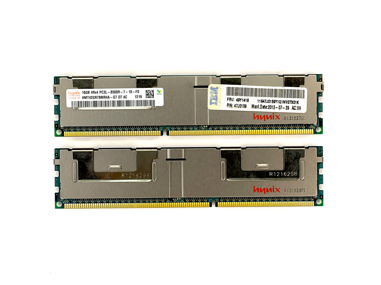 Оперативная память 16 GB REG (IBM SK Hynix 16GB 4Rx4 PC3L-8500R-7-10 HMT42GR7BMR4A (FRU:49Y1418))