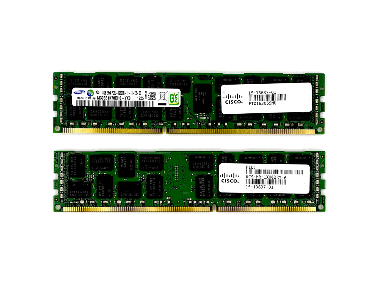Оперативная память 8 GB REG (Cisco Samsung 8Gb 2Rx4 PC3L-12800R-11-11 M393B1K70DH0 15-13637-01)