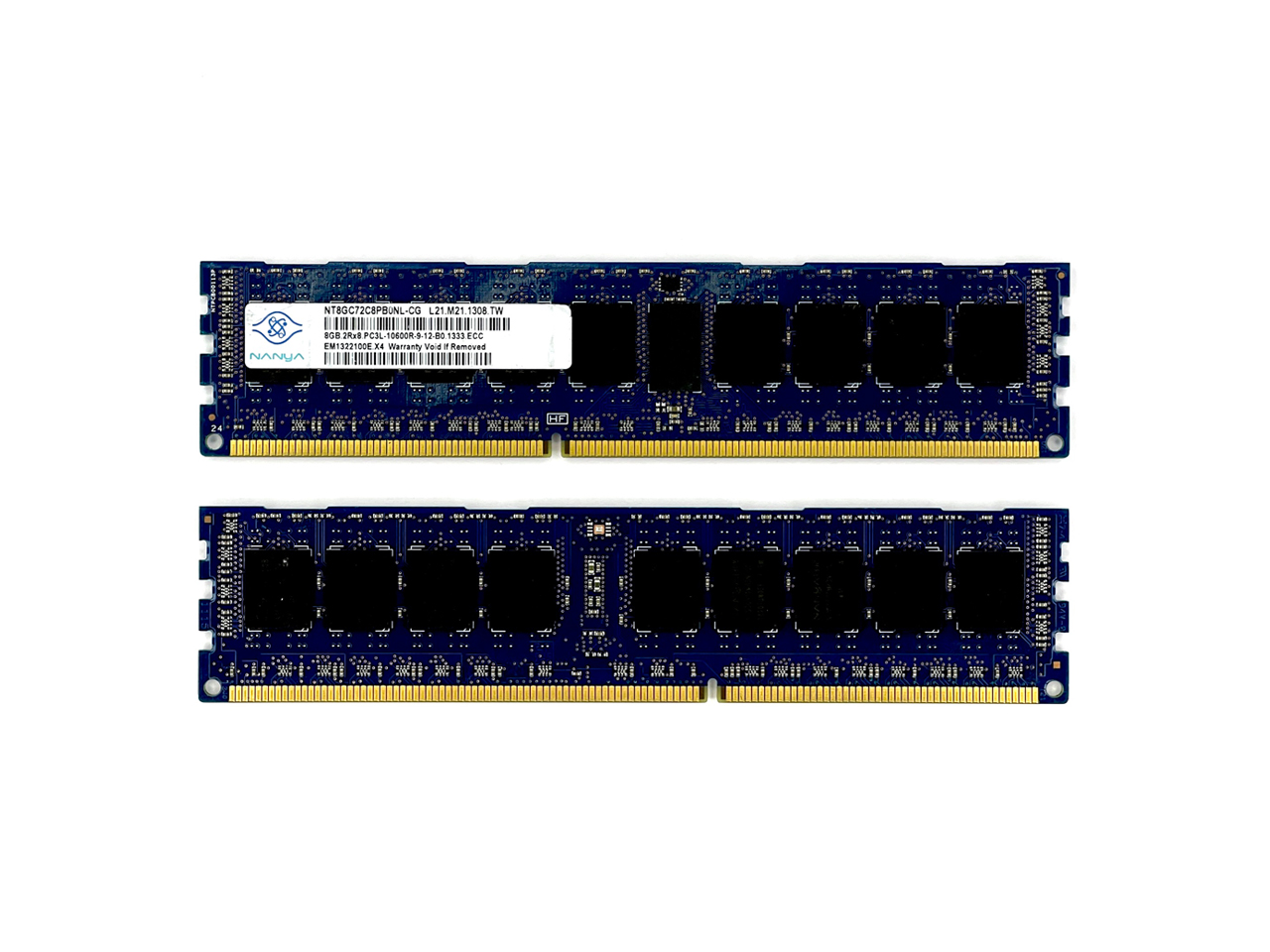 Оперативная память 8 GB REG (Nanya 8Gb 2Rx8 PC3L-10600R-9-10 NT8GC72C8PB0NL-CG)