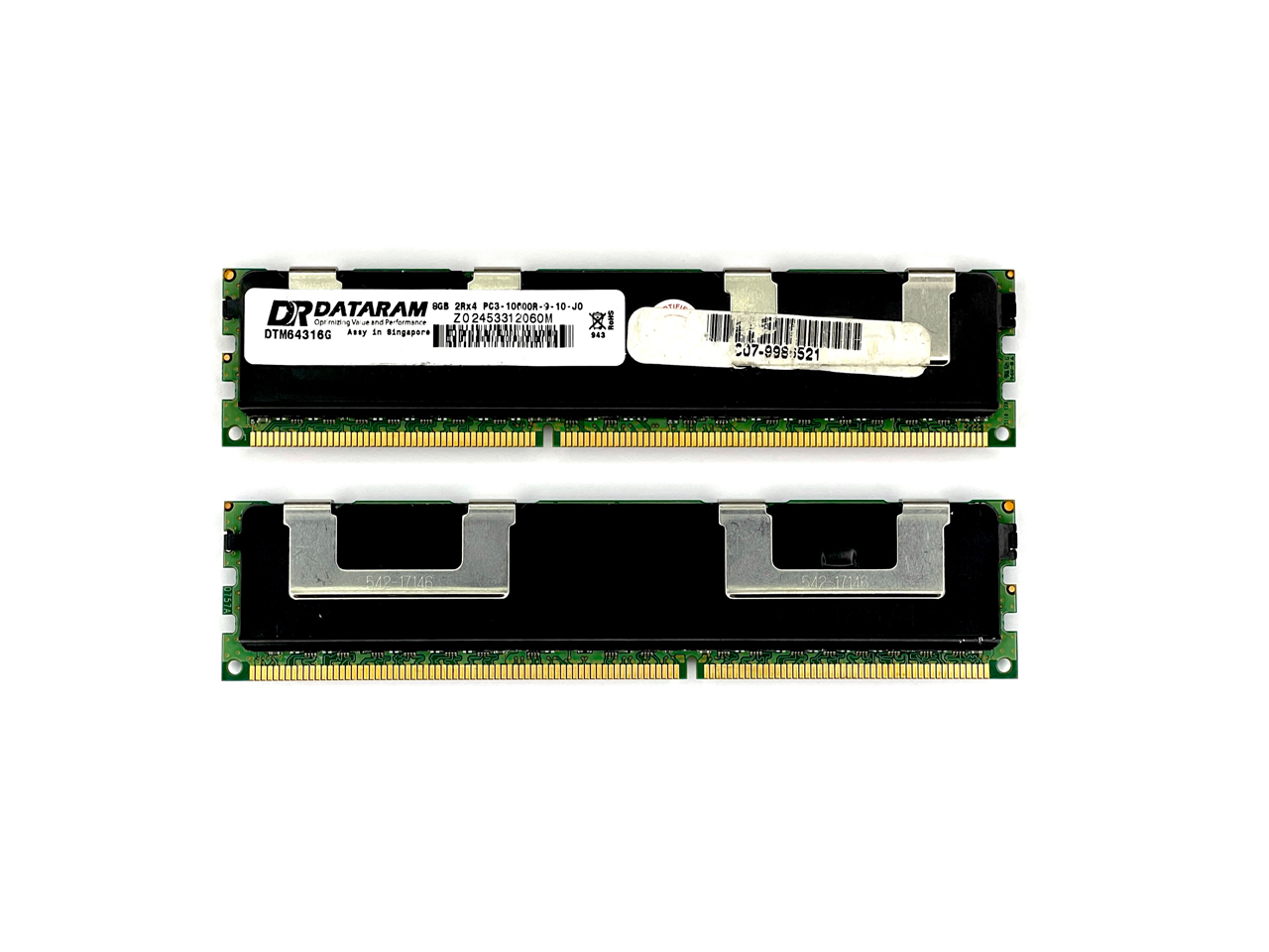 Оперативная память 8 GB REG (DATARAM 8GB 2Rx4 PC3-10600R DTM64316G)