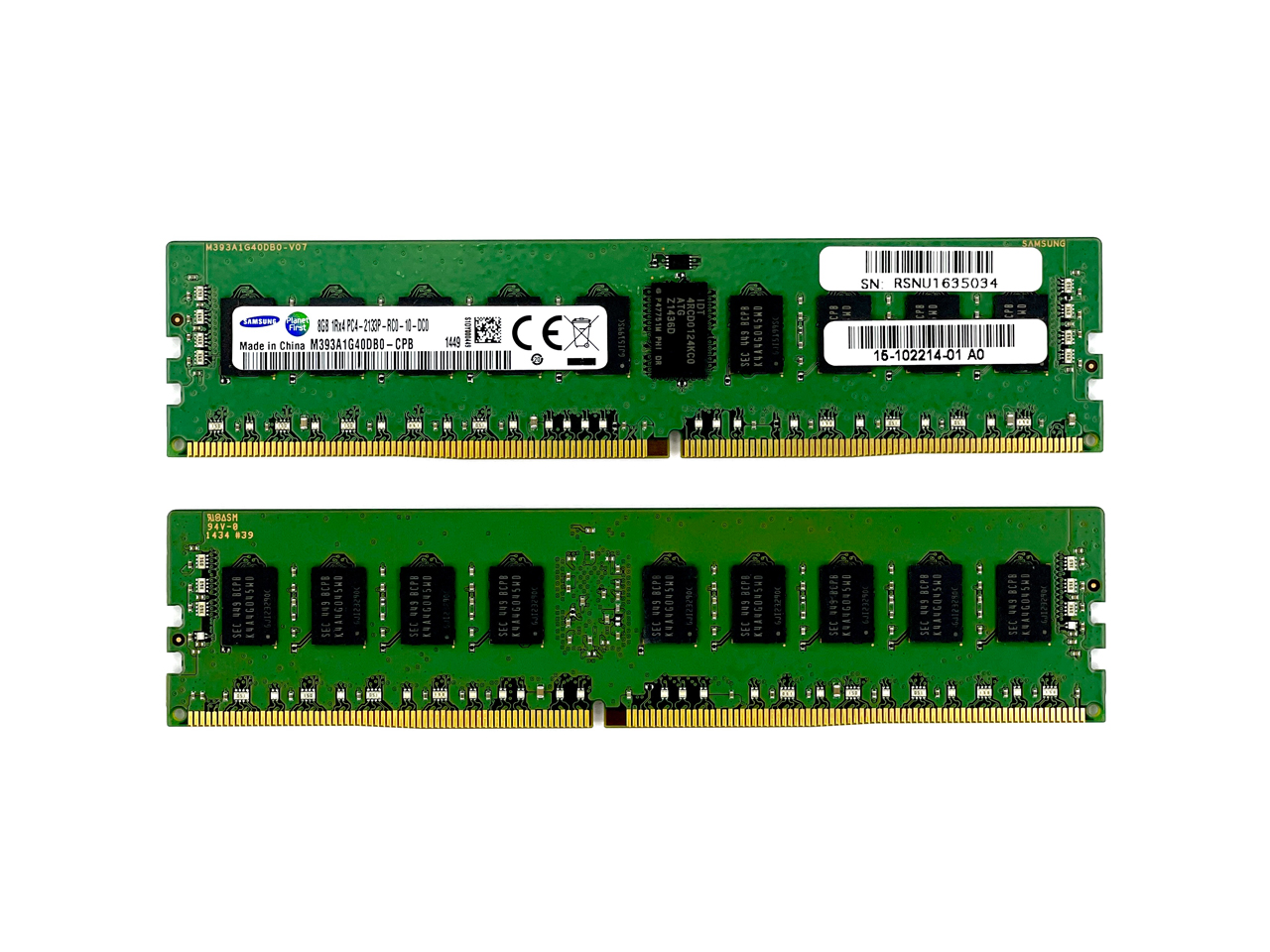 Оперативная память 8 Gb REG (Cisco Samsung 8Gb 1Rx4 PC4-2133P-RC0-10-DC0 M393A1G40DB0-CPB 15-102214-01)