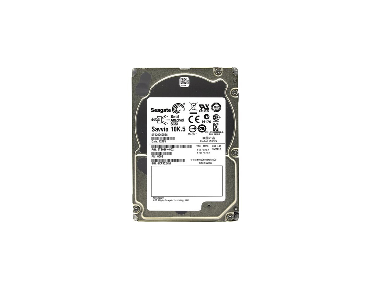 SAS HDD (Seagate Savvio 2.5", 300 GB, SAS, 10000 RPM, 2.5", ST9300605SS, 6 Gb/s)