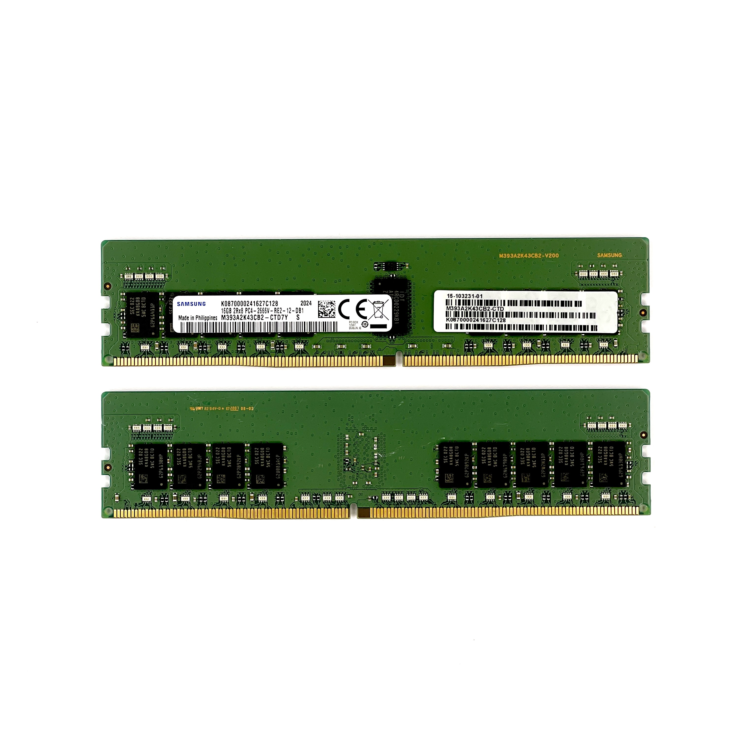 Оперативная память 16 Gb REG (Cisco Samsung DDR4 ECC REG 16Gb 2Rx8 2666V-RE2-12 PC4 M393A2K43CB2-CTD7Y 15-103231-01)