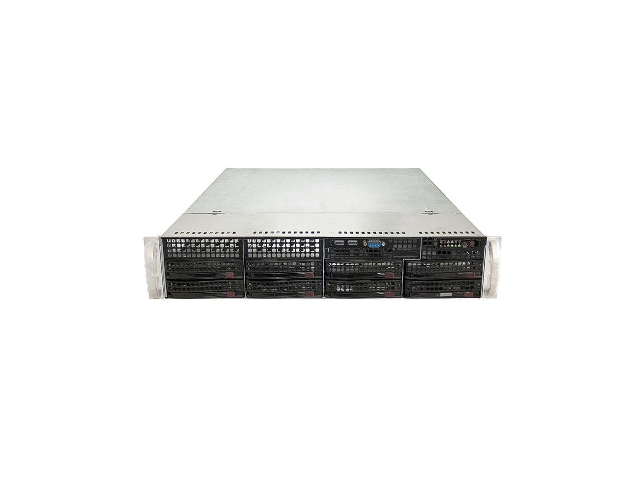 Supermicro CSE-825 LGA 1366 X8DT3-F/ 8 LFF (2U) (2, Интегрированная, Supermicro, 2U, DDR3 REG, 3.5", LGA 1366, 2, 2, 825, 8, Встроенный, SAS, PCI-E, X8DT3-F)