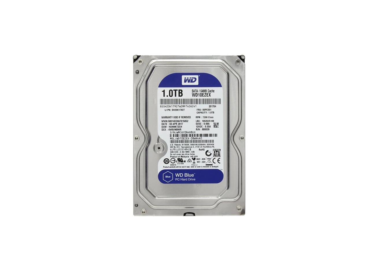 SATA HDD (Western Digital WD Blue 1 TB WD10EZEX)